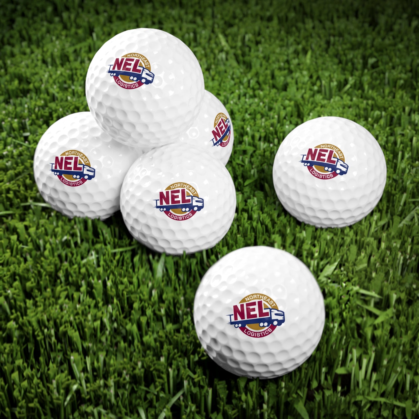 Golf Balls, 6pcs - NEL