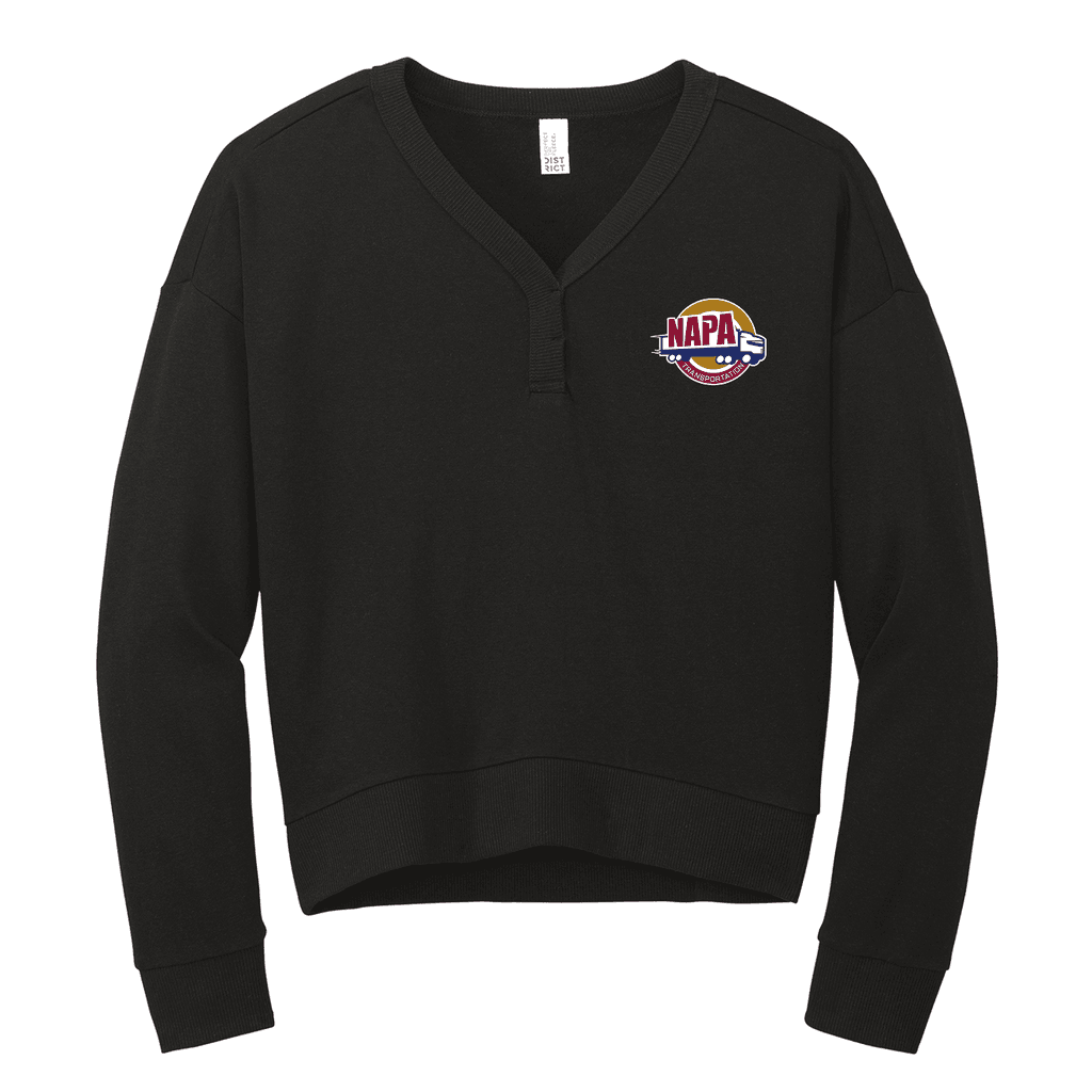District® Women’s Perfect Tri® Fleece V-Neck Sweatshirt - NAPA