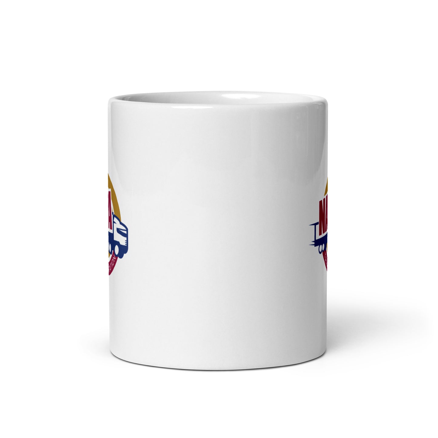 White glossy mug