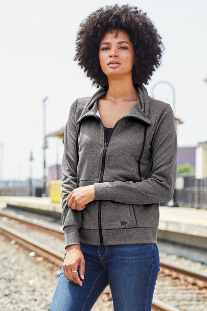 New Era® Women's Performance Terry Full-Zip Cowl - NAPA
