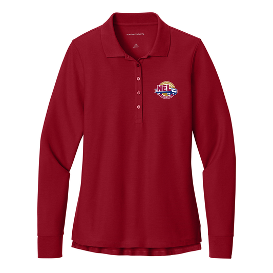 Port Authority® Women’s Wearever Signature Pique Long Sleeve Polo - NEL