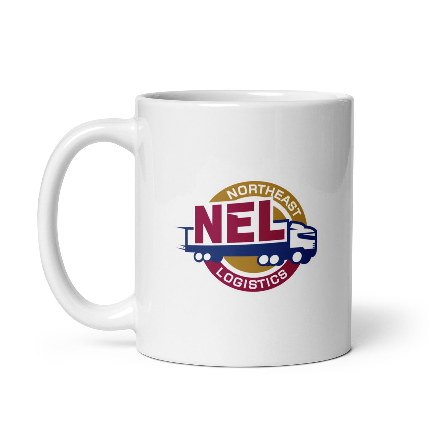 White glossy mug - NEL