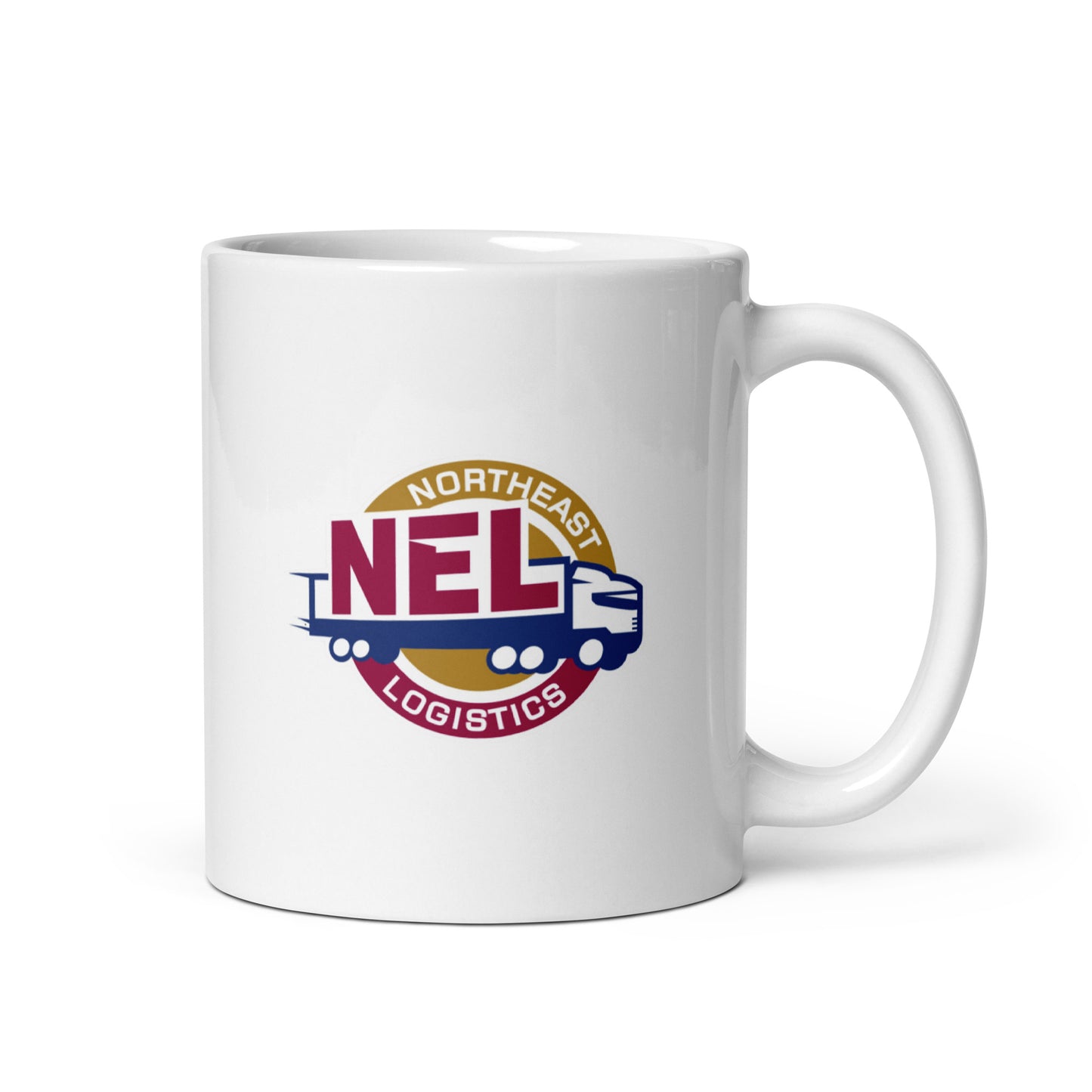 White glossy mug - NEL